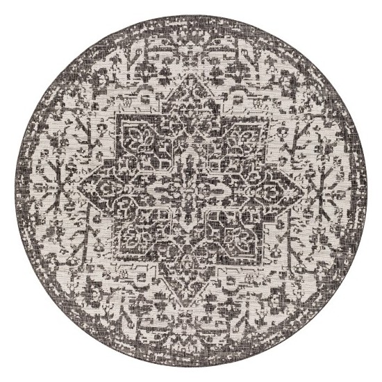 Surya Eagean Black Rug 7'10" Round