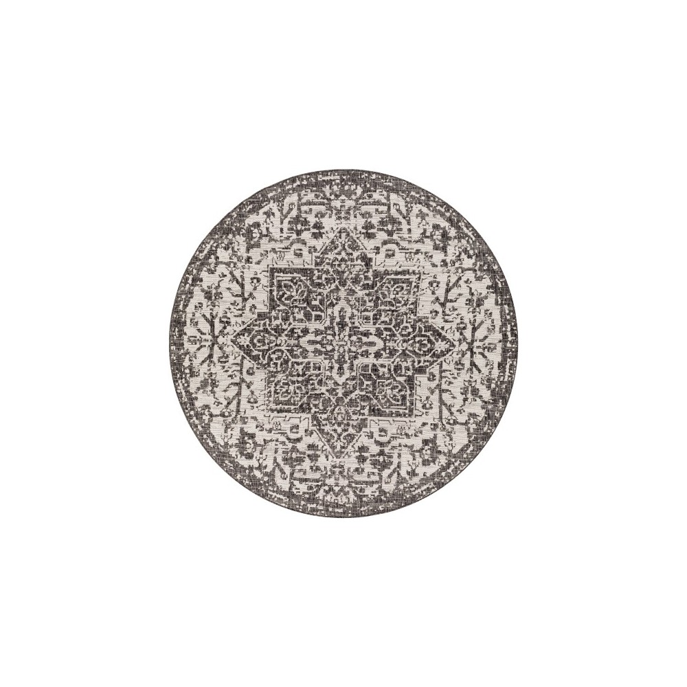 Surya Eagean Black Rug 7'10" Round