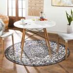 Surya Eagean Black Rug 7'10" Round