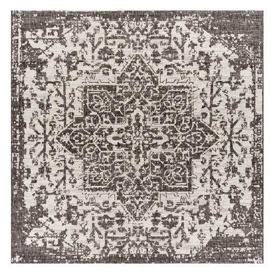 Surya Eagean Black Rug 7'10" Square