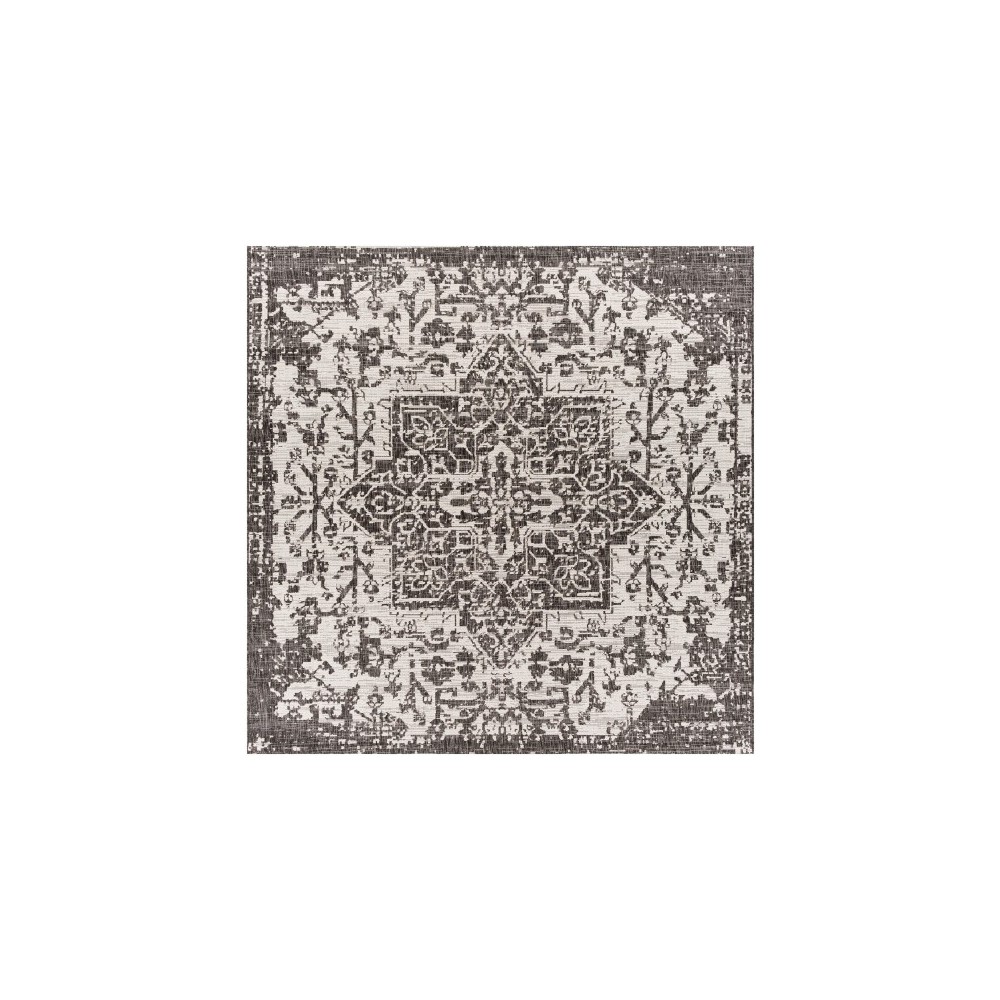 Surya Eagean Black Rug 7'10" Square Surya Eagean Black Rug 7'10" Square