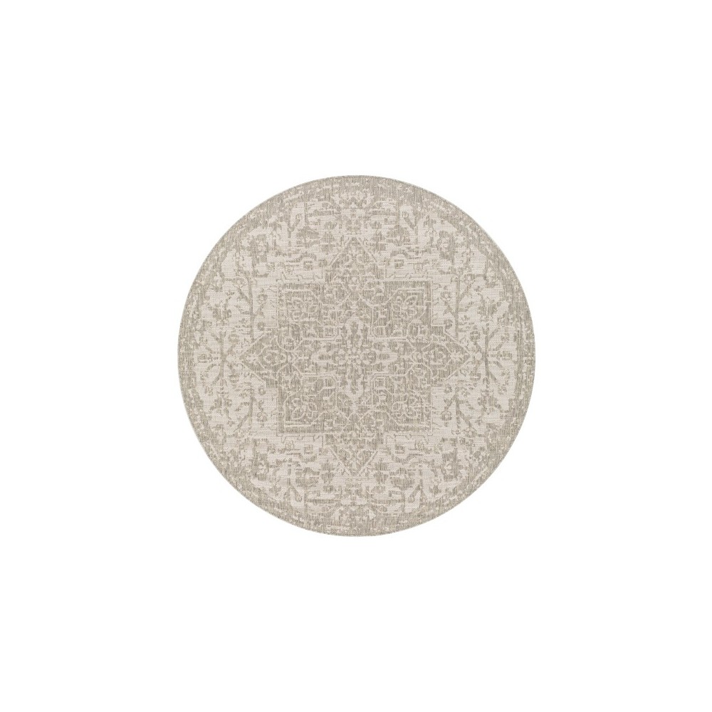 Surya Eagean Gray Rug 6'7" Round