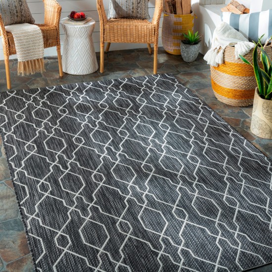 Surya Eagean Charcoal Rug 2' X 2'11"