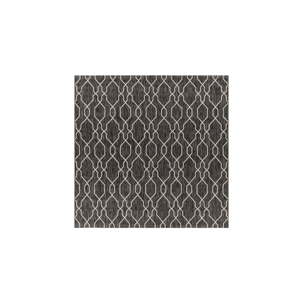 Surya Eagean Charcoal Rug 6'7" Square Surya Eagean Charcoal Rug 6'7" Square