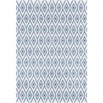 Surya Eagean Rug 5'3" X 7'7" (Cream & Dark Blue)