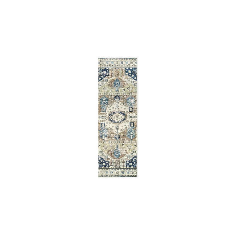 Surya Erin Light Olive Rug 2'6" X 7'6"