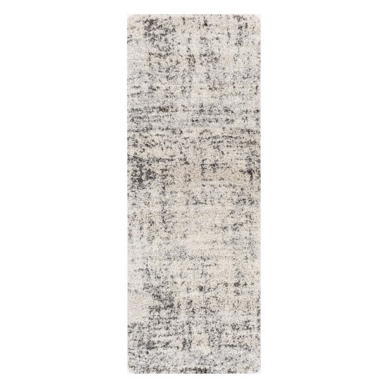 Surya Eskimo Shag Rug 2'7" X 7'3" - Black