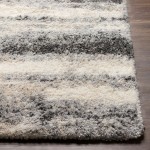 Surya Eskimo Shag Charcoal Rug 5'3" X 7'