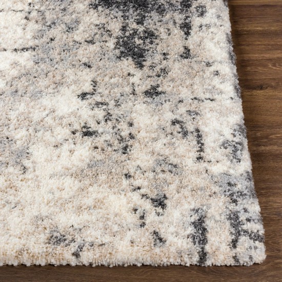 Surya Eskimo Shag Light Gray Rug 5'3" X 7'