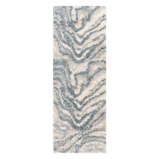 Surya Eskimo Shag Rug 2'7" X 7'3" Blue