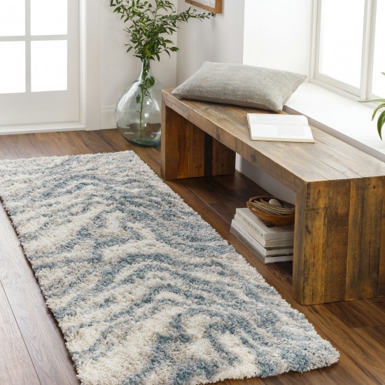 Surya Eskimo Shag Rug 2'7" X 7'3" Blue