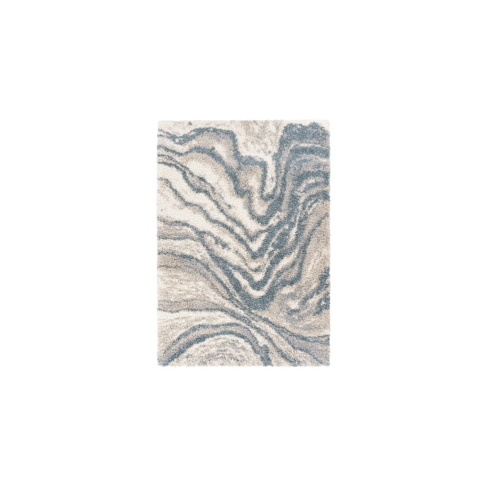 Surya Eskimo Shag Rug 5'3" X 7' Blue Surya Eskimo Shag Rug 5'3" X 7' Blue