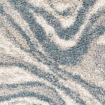 Surya Eskimo Shag Rug 5'3" X 7' Blue