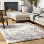 Surya Eskimo Shag Dusty Pink Rug 6'7" X 9'