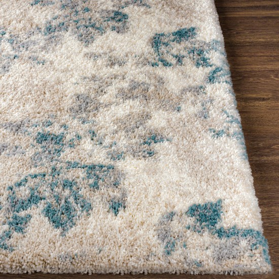 Surya Eskimo Shag Blue & Light Beige Rug 5'3" X 7'