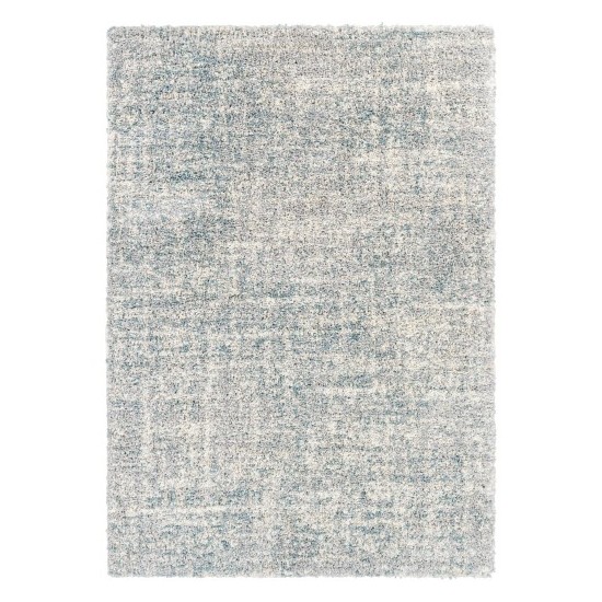 Surya Eskimo Shag Blue & Light Gray Rug 5'3" X 7'