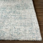 Surya Eskimo Shag Blue & Light Gray Rug 5'3" X 7'