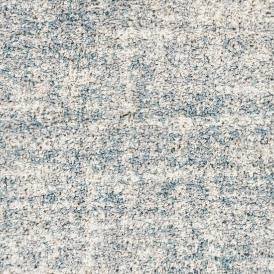 Surya Eskimo Shag Blue & Light Gray Rug 5'3" X 7'