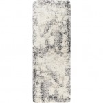 Surya Eskimo Shag Black Rug 2'7" X 7'3"