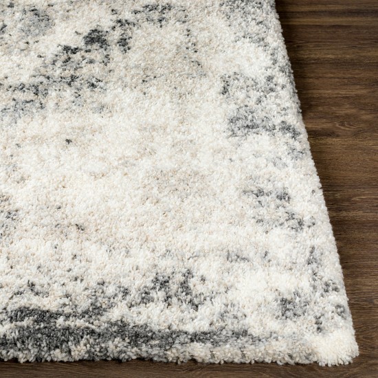 Surya Eskimo Shag Black Rug 2'7" X 7'3"