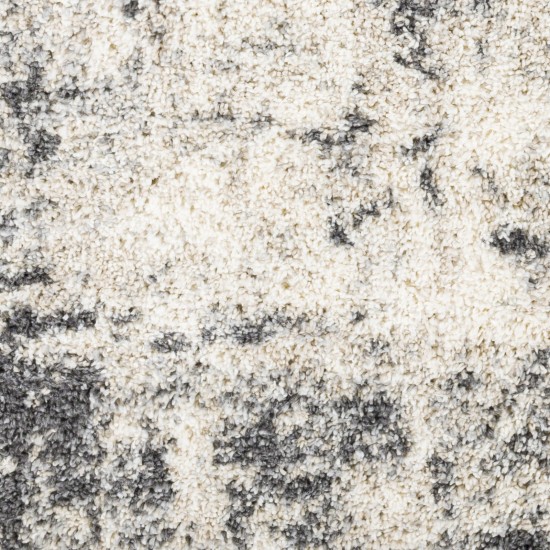 Surya Eskimo Shag Black Rug 2'7" X 7'3"