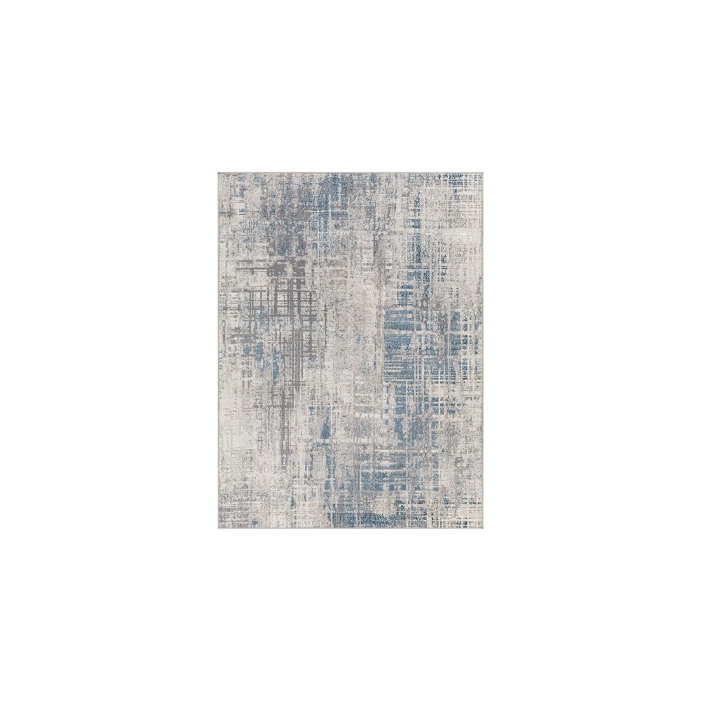 Surya Firenze Rug 5'2" X 7' (Teal, Charcoal) Surya Firenze Rug 5'2" X 7' (Teal, Charcoal)