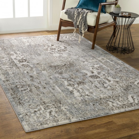 Surya Firenze Charcoal Rug 2' X 7'