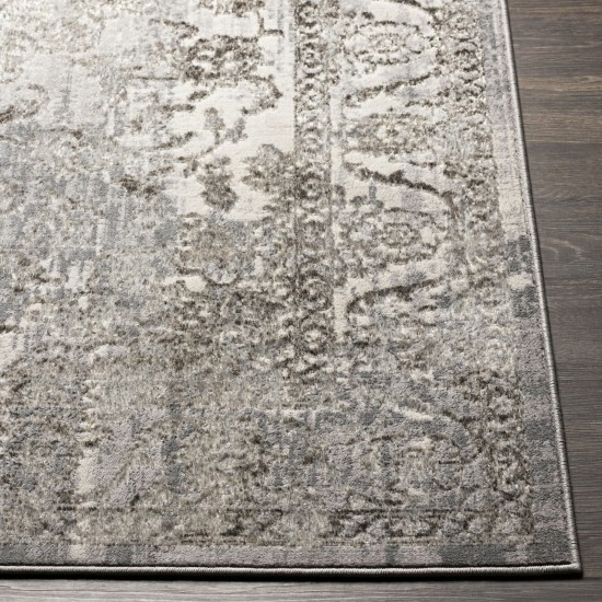 Surya Firenze Charcoal Rug 2' X 7'