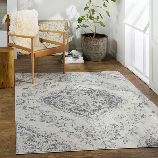 Surya Floransa Rug 5'3" X 7'1" - Light Slate