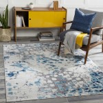 Surya Floransa Rug 6'7" X 9' (Dark Blue)