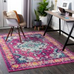 Surya Harput Hap-1116 Fuchsia Rug 5'3" X 7'3"