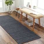 Surya Hickory Charcoal Rug 2'6" X 8'