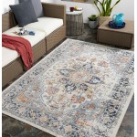 Surya Huntington Beach Navy Rug 5'3" Square