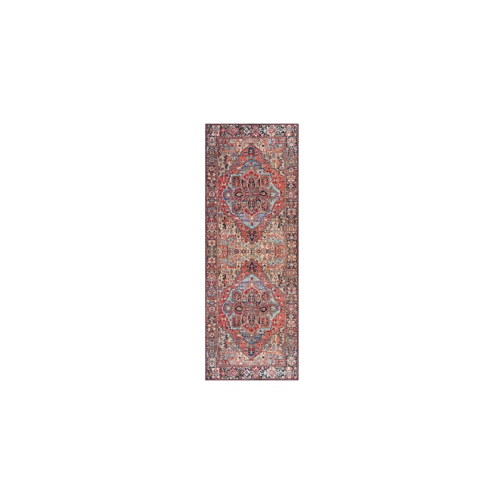 Surya Iris Red Rug 2'7" X 10'