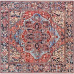 Surya Iris Red Rug 4' Square