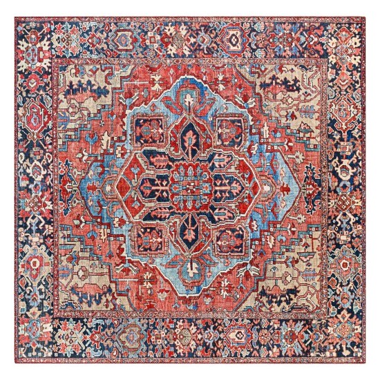 Surya Iris Red Rug 4' Square