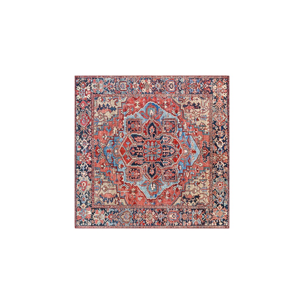 Surya Iris Red Rug 4' Square