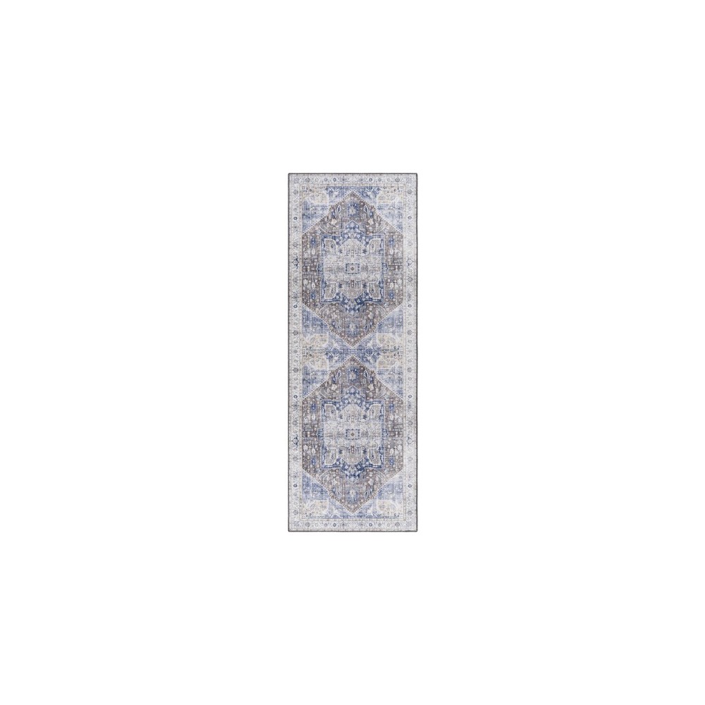 Surya Iris Irs-2327 Dark Blue Rug 2'6" X 7'6" Surya Iris Irs-2327 Dark Blue Rug 2'6" X 7'6"