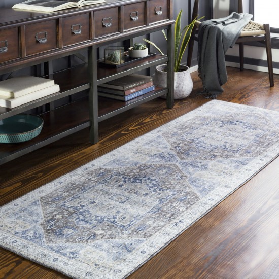 Surya Iris Irs-2327 Dark Blue Rug 2'6" X 7'6"