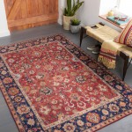 Surya Iris Irs-2340 Red Rug 5' X 7'6"