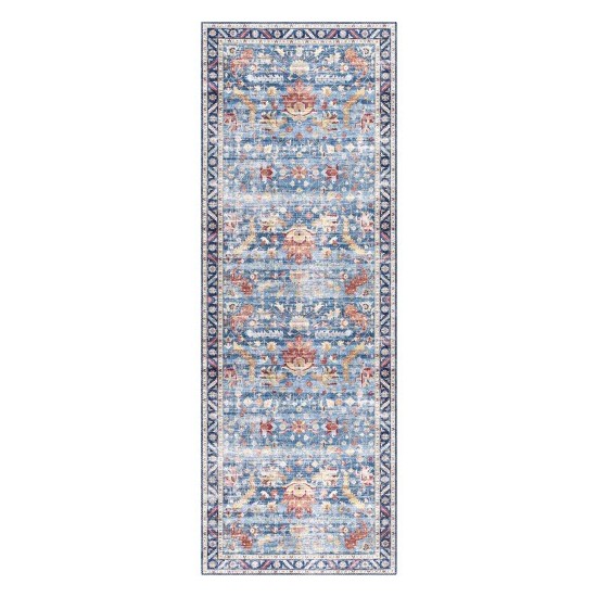 Surya Iris Irs-2347 Navy Rug 2'6" X 7'6"