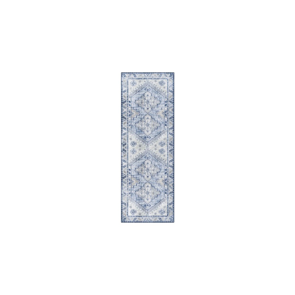 Surya Iris Irs-2355 Dark Blue Rug 2'6" X 7'6" Surya Iris Irs-2355 Dark Blue Rug 2'6" X 7'6"