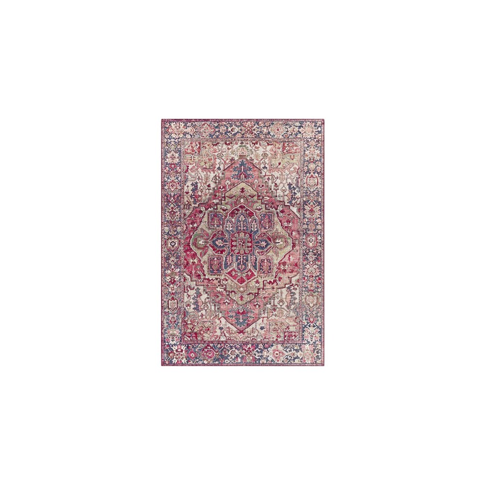 Surya Iris Dark Red Rug 2'3" X 3'9" Surya Iris Dark Red Rug 2'3" X 3'9"