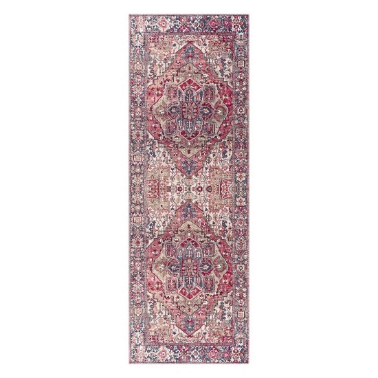 Surya Iris Dark Red Rug 2'6" X 7'6"