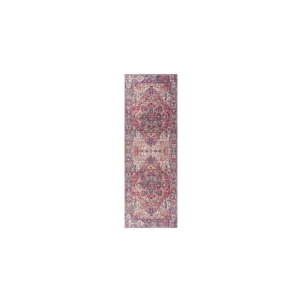 Surya Iris Dark Red Rug 2'6" X 7'6"