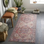 Surya Iris Dark Red Rug 2'6" X 7'6"