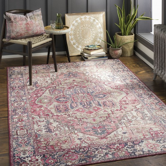 Surya Iris Dark Red Rug 3'6" X 5'6"