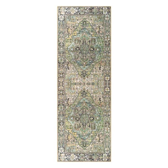 Surya Iris Medium Green Rug 2'6" X 7'6"