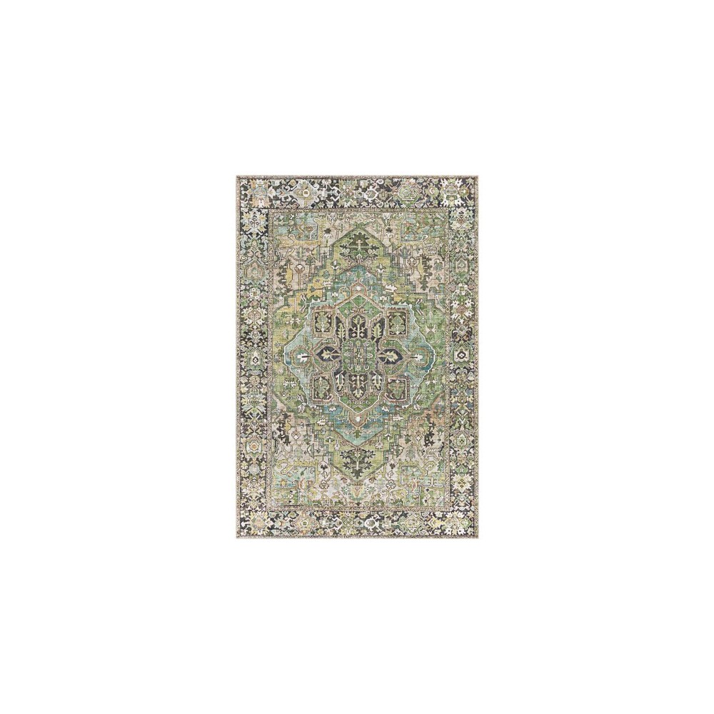Surya Iris Medium Green Rug 5' X 7'6" Surya Iris Medium Green Rug 5' X 7'6"
