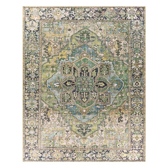 Surya Iris Medium Green Rug 7'6" X 9'6"